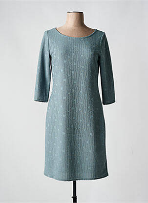 Rochie midi mâneci 3/4 mâneci 3/4 verde MIELO MODA femeie