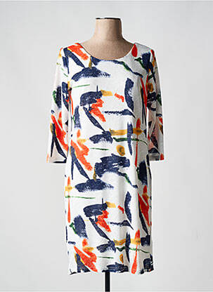 Rochie scurtă mâneci 3/4 mâneci 3/4 albastru FOR EVER femeie