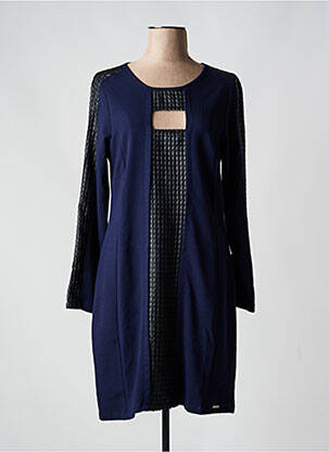 Rochie midi mâneci lungi mâneci lungi albastru MALOKA femeie