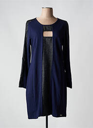 Rochie midi mâneci lungi mâneci lungi albastru MALOKA femeie