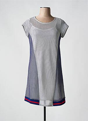 Rochie scurtă mâneci scurte mâneci scurte albastru SMASH WEAR femeie