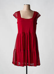 Rochie scurtă mâneci scurte mâneci scurte roșu SMASH WEAR femeie