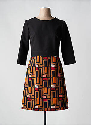 Rochie scurtă portocaliu QUATRE VINGT JOURS femeie