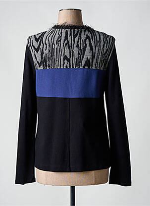 Top elasticitate mâneci lungi negru MALOKA femeie