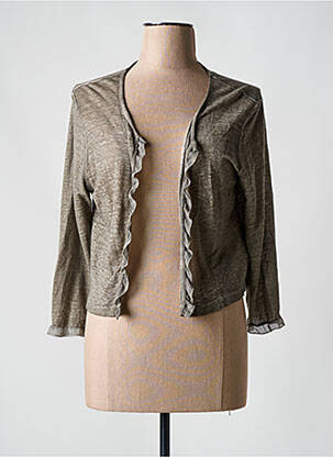 Vestă cu mâneci lungi gri MALOKA femeie