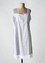 Rochie midi imprimeu fantezie fără mâneci albastru FIGURE LIBRE femme