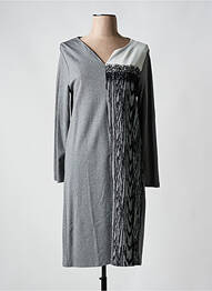 Rochie midi mâneci lungi mâneci lungi gri MALOKA femeie