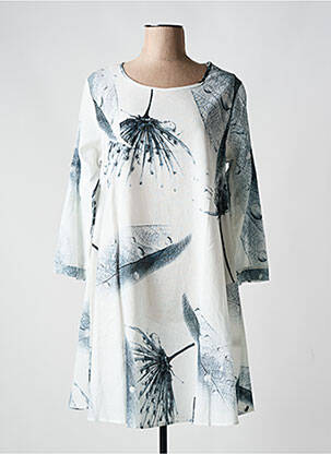 Rochie midi gri BELLA BLUE femeie