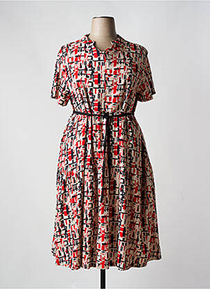 Rochie midi roșu BELLA BLUE femeie