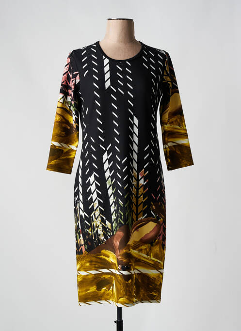 Rochie midi negru QUATRE VINGT JOURS femeie