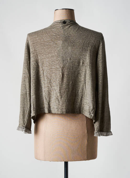 Vestă cu mâneci lungi gri MALOKA femeie