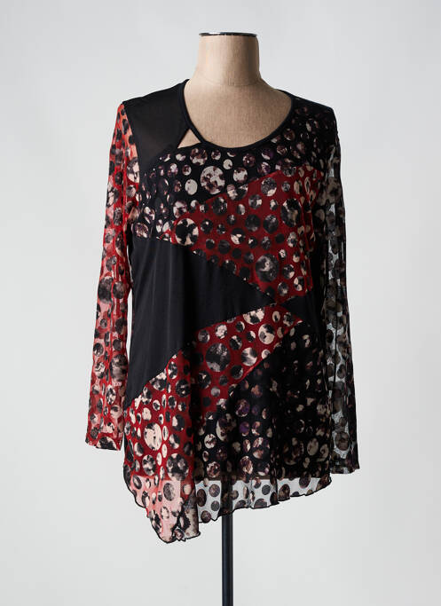 Tunică mâneci lungi negru FELINO femeie