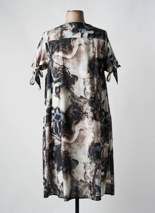 Rochie midi gri BELLA BLUE femeie