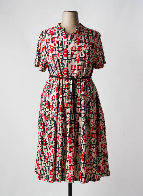 Rochie midi roșu BELLA BLUE femeie