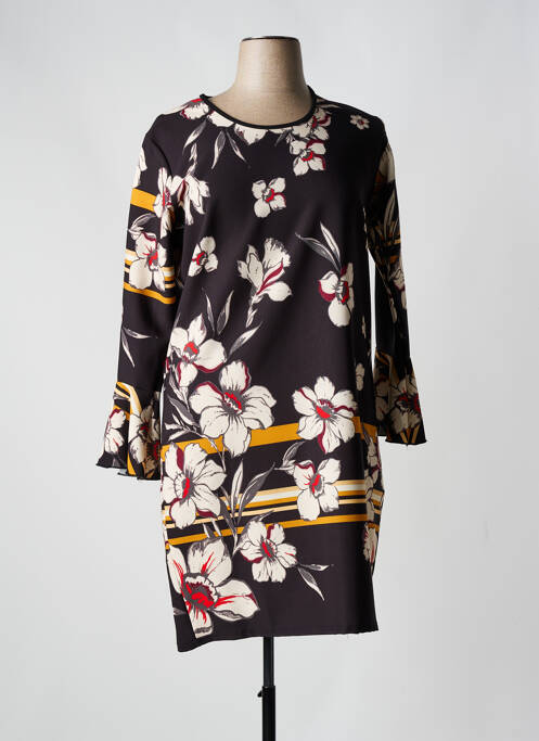 Rochie midi negru QUATRE VINGT JOURS femeie