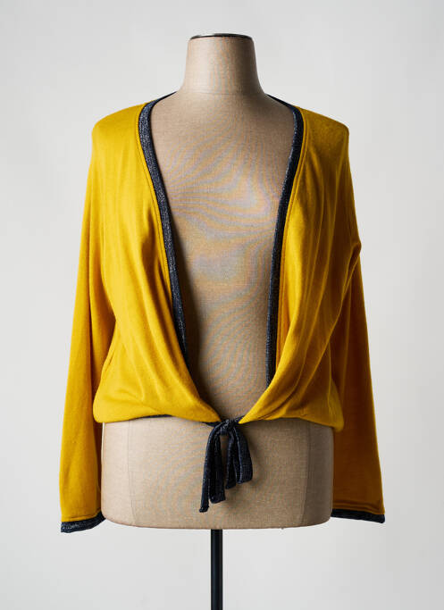 Vestă cu mâneci lungi galben MALOKA femeie