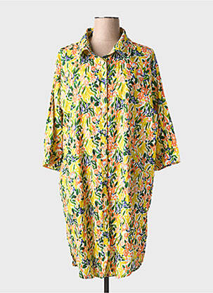 Rochie scurtă mâneci lungi mâneci lungi galben DRESS ADDICT femeie