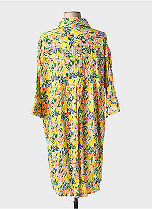 Rochie scurtă mâneci lungi mâneci lungi galben DRESS ADDICT femeie