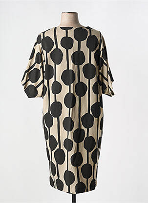 Rochie midi mâneci scurte mâneci scurte negru MASAI femme