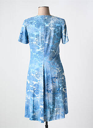 Rochie midi mâneci scurte mâneci scurte albastru GREGORY PAT femeie
