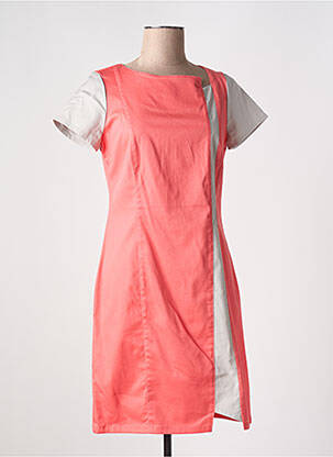 Rochie midi mâneci scurte mâneci scurte portocaliu GUY DUBOUIS femeie