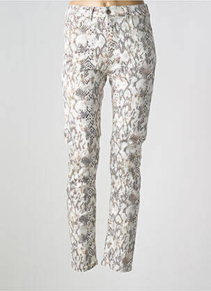 Pantalon slim alb GUY DUBOUIS femeie