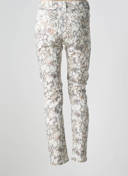 Pantalon slim alb GUY DUBOUIS femeie