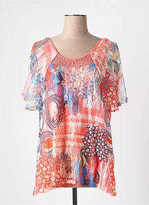 Tunică mâneci scurte portocaliu GUY DUBOUIS femeie