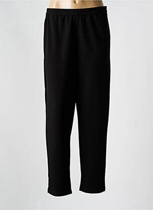 Pantalon drept talie elastică talie joasă negru KOKOMARINA femeie