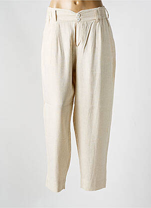 Pantalon drept bej MARINA V femeie