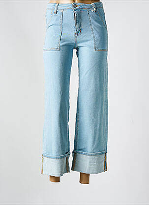 Blugi cu croială evazată albastru SENES femeie