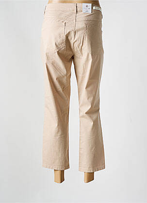 Pantalon 7/8 țesătură poplin mărime normală bej PARA MI femeie