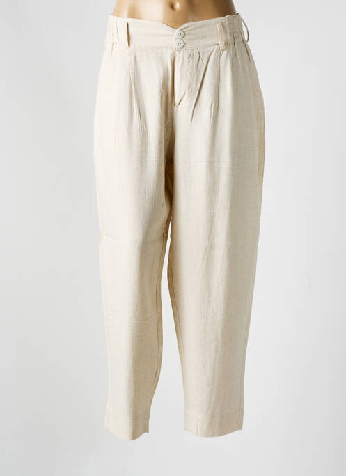 Pantalon drept bej MARINA V femeie