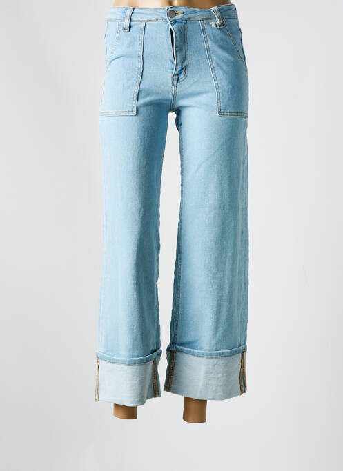 Blugi cu croială evazată albastru SENES femeie