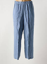 Pantalon drept talie elastică mărime normală albastru ORTO BOTANICO femeie