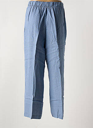 Pantalon drept talie elastică mărime normală albastru ORTO BOTANICO femeie