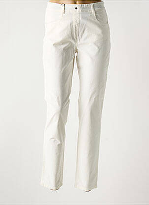 Pantalon slim alb EAST DRIVE femeie