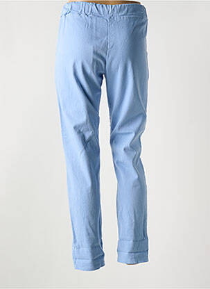 Pantalon slim talie elastică mărime normală albastru SENES femeie