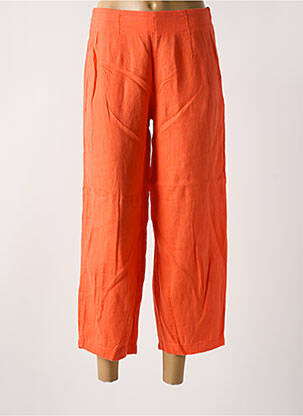 Pantalon 7/8 talie elastică mărime normală portocalie KOKOMARINA femeie