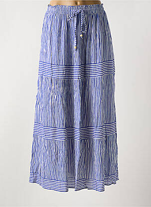 Fustă lungă albastru ANGE femeie