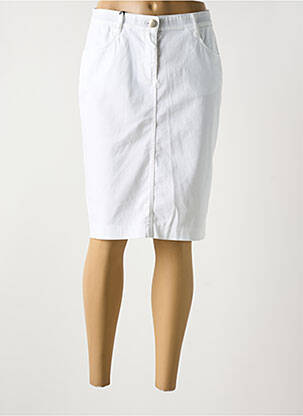 Fustă midi alb EAST DRIVE femeie