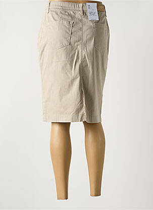 Fustă midi elasticitate bej EAST DRIVE femeie