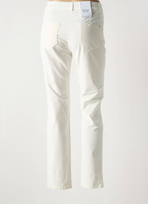 Pantalon slim alb EAST DRIVE femeie