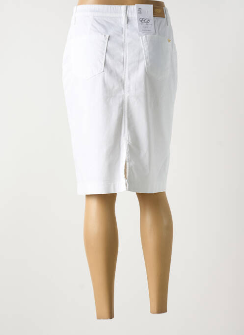 Fustă midi alb EAST DRIVE femeie