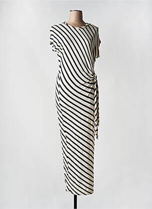 Rochie lungă negru COMPAÑIA FANTASTICA femeie