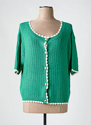 Vestă cu mâneci scurte verde COMPAÑIA FANTASTICA femeie