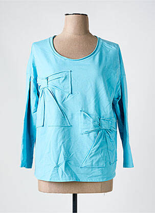 Tricou mâneci 3/4 mâneci 3/4 albastru PIMENT ROUGE femeie