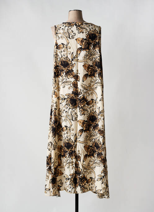 Rochie lungă bej PIMENT ROUGE femeie