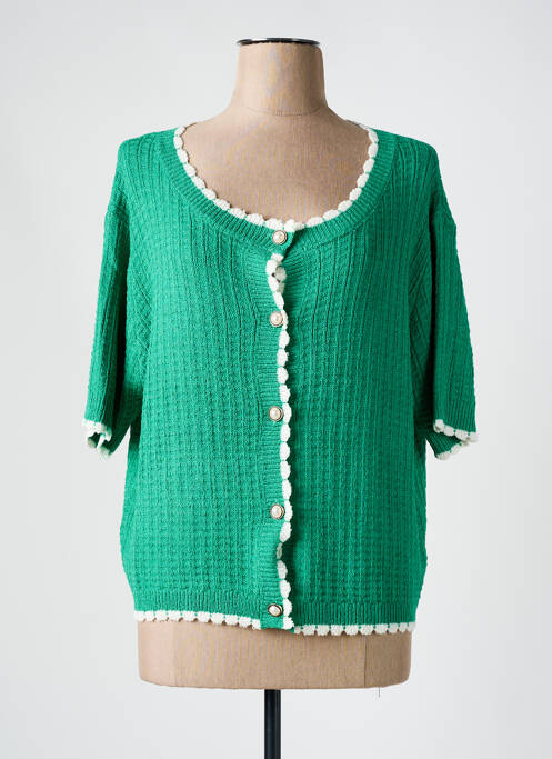 Vestă cu mâneci scurte verde COMPAÑIA FANTASTICA femeie