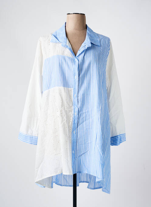 Tunică mâneci lungi albastru PIMENT ROUGE femeie